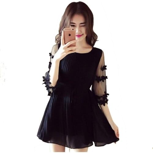 Floral Gauze Sleeve Pleated Chiffon Maternity Shirts Summer Fashion Clothes