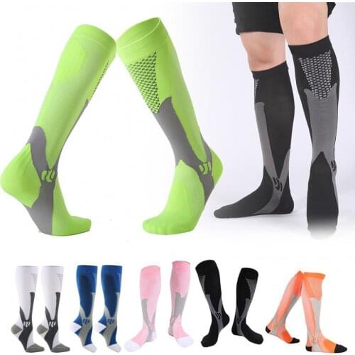 Professional Sport Cycling Socks Breathable Men Women Climbing Hiking Walking Running Socks Block Compression Socks Stockings