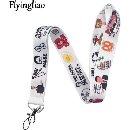 The Office Tv show Cartoon Neck Strap Lanyard for Keys ID Card Badge Holder Mobile Phone Straps Rope Keychain Webbing Ribbon