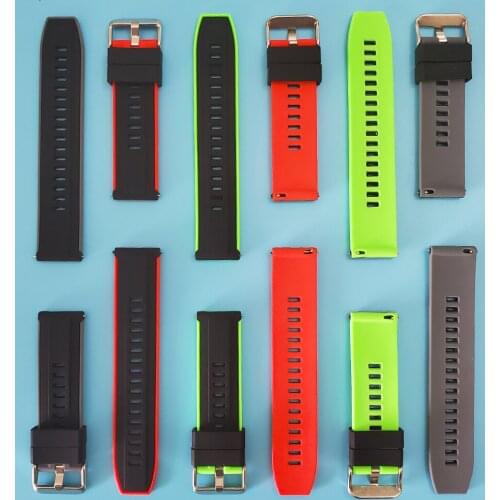 NEW 22mm Silicone Sport Wristband Strap for Mi watch color sports edition Watchbands for Xiaomi Mi Watch Color Band Bracelet