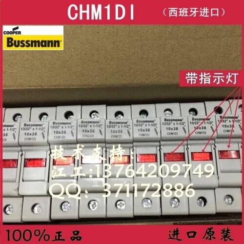 [SA]Bussmann fuse holder CHM1DI 13/32 times; 1-1 / 2 10 * 38mm 690V 32A Spain--10PCS/LOT