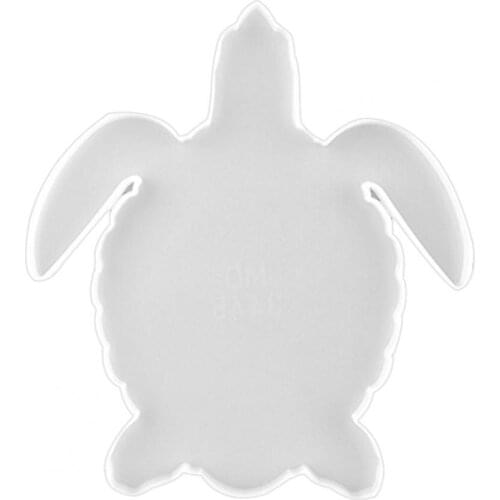 Ocean Marine Life Turtle Shape Silicone Mold DIY Tea Cup Tray Mat Decoration Educational Kids Montessori Board Toys for Children