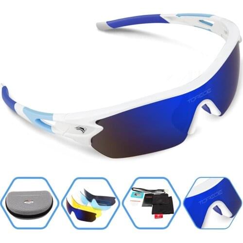 2018 New Outdoor Sports Sunglasses Polarized Glasses for Cycling Running Fishing Golf Men Women Bicycle Riding Eyewear Goggles