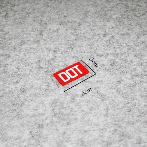 NO.S028 Motorcycle Motorbike Helmet Reflective Safety Stickers DOT Sign Waterproof Transportation Safety Decals