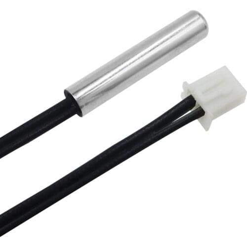 20pcs/lot 1M NTC Thermistor Temperature Sensor Waterproof Probe Wire 10K 1% 3950 W1209 W1401 cable