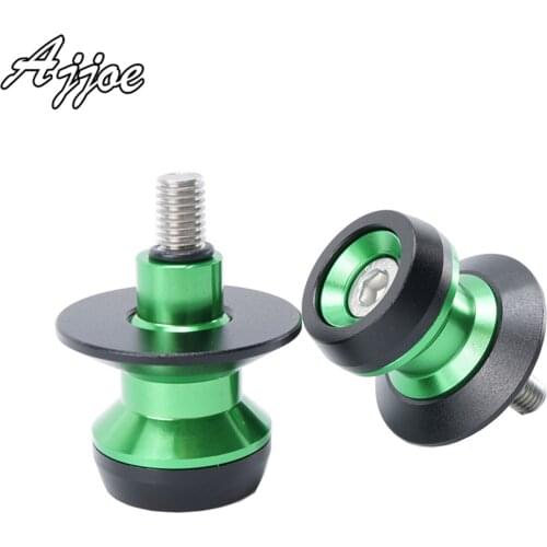 Universal Motorcycle Swing Arm Spools Slider 8MM For Kawasaki Z400 Z650 Z900 ZX-6R ZX6R ZX-10R ZX10R Z1000 Ninja650R Ninja400