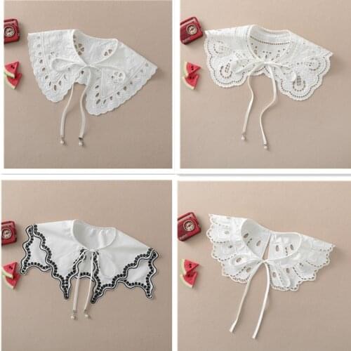 Spring and Autumn Thin Fake Collar Childrens Embroidered Fake Collar Accessories Doll Collar Decoration