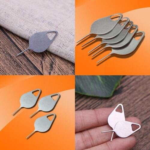 10pcs/set For Sim Card Tray Removal Eject Pin Key For IPhone Needle For Huawei Steel Xiaomi Samsung IPad Tool D4J8