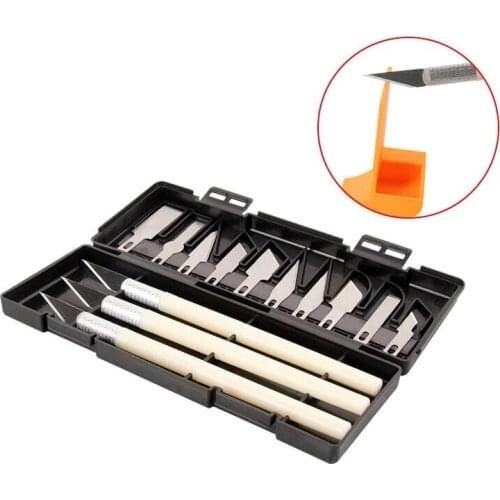 Trimming Pen Knife Scraper 13 Piece Set Replaceable Cutter Head PLA ABS PETG Material Model Pruning Trimming Device For 3D Print