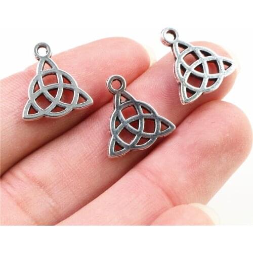16x14mm 30pcs Antique Silver Plated Triangular Symbols Handmade Charms Pendant:DIY for bracelet necklace-P1-44