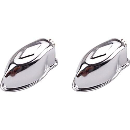 2Pcs Drum Clamp Snare Drum Lug Claws Iron Oval Shape Parts 52x23x20mm Silver