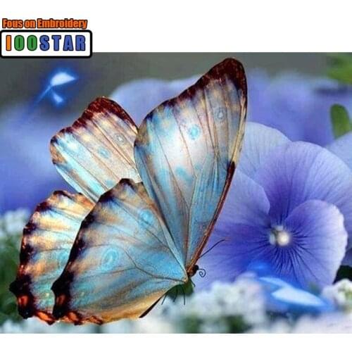 5D DIY Full Circular Diamond Painting Butterfly Animal 3D Embroidery Cross Stitch Mosaic Painting Home Decor Gift