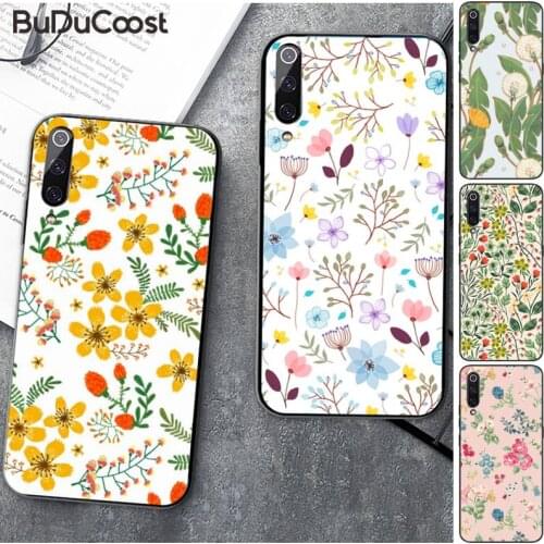 Floral flower pattern Phone Case For Xiaomi Mi 9 9T CC9 CC9E 8 SE Pro A2 Lite 6X 5 A3 A1 Max Mix 2 3