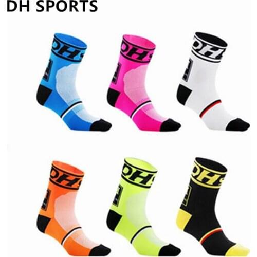 DH Sports New Cycling Socks Top Quality Professional Brand Sport Socks Breathable Bicycle Sock Outdoor Racing