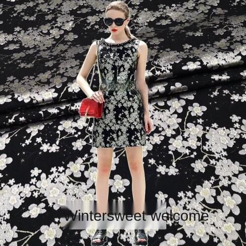 Designer Lamei welcomes the new high-end yarn-dyed jacquard cheongsam soft dress Tang suit brocade cotton-padded jacket fabric