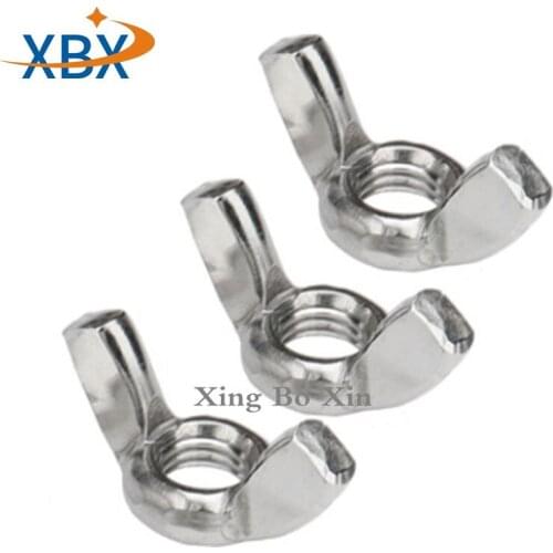 10Pcs DIN315 M3 M4 M5 M6 M8 M10 M12 304 Stainless Steel Hand Tighten Nut Butterfly Nuts Wing Nuts