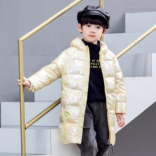 Boys Girls Cotton Winter Fashion Sports Jacket Coat Childrens Cotton Long-sleeve Warm Kids Solid Outerwear Autumn Clothes Coat