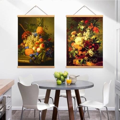 Classic Fruit Canvas Wall Painting Wall Art Decor Retro Flower Posters and Prints Wall Picture for Living Room Decorative prints