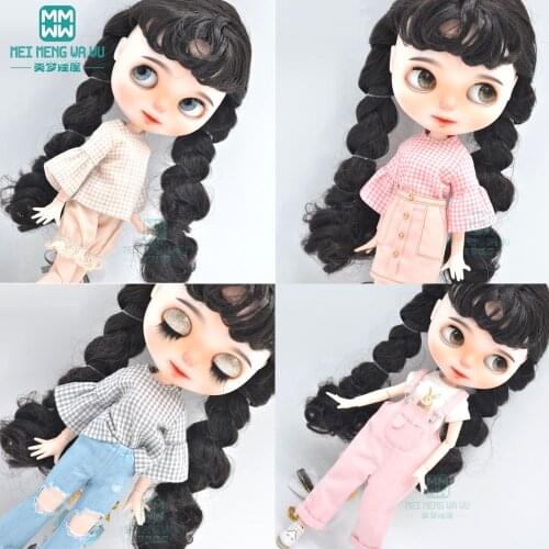 Blyth Doll Clothes Plaid dress, princess dress for 28-30cm Blyth Azone doll accessories