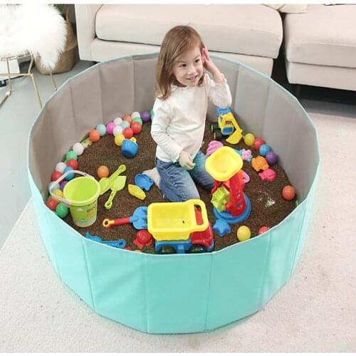 Foldable Infant Ball Pool Shining Ball Pit Balls For Dry Pool Washable Ocean Ball Playpen Toys Folding Fence Kids Room Decor Toy
