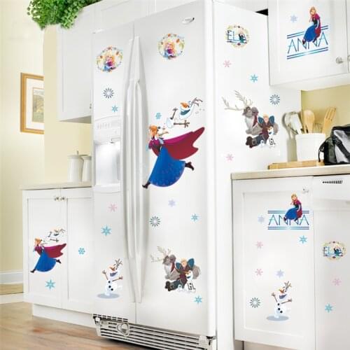 Cartoon Kids DIY Sticker Frozen Princess Aisha Scroll Puzzle Childrens Room Decoration Stickers Pegatinas Autocollant Enfant
