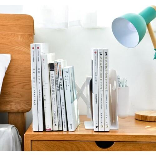 Desk Adjustable Book Stand Rack with Pen Holder Book Shelve Organizer Home Office Desk Organizer Bookshelf Room Organizer