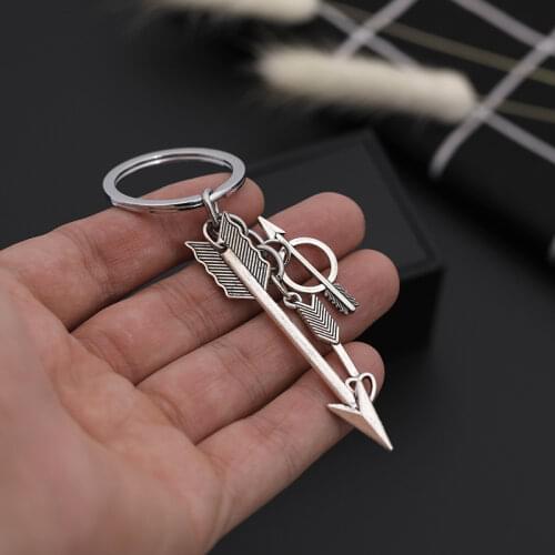 Retro Bow and Arrow Keychain, Love Bow and Arrow Geometric Creative Keychain, A Gift for A Good Friend