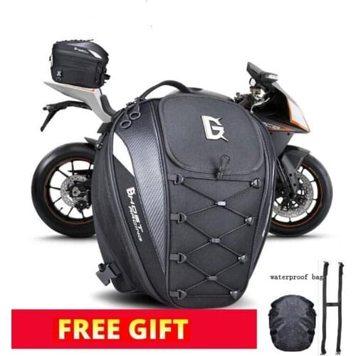GHOST RACING Motorcycle Bag Waterproof Mochila Moto Multifunctional Saddle Bags Carbon Fiber Helmet Bags Travel Luggage Bag