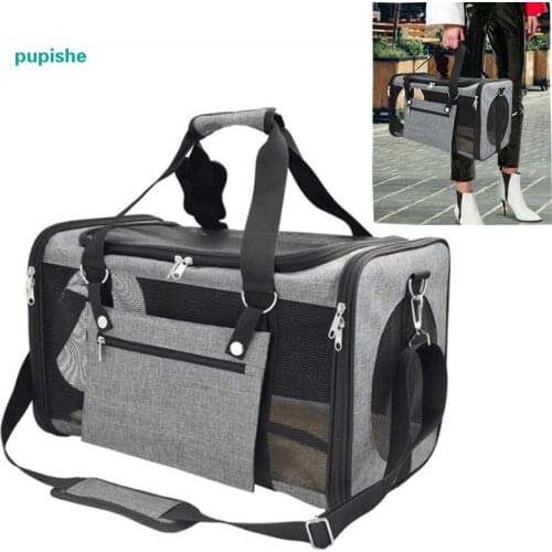 Breathable Pet Dog Carrier Fashion Pets Handbag Portable Small Cat Carriers Dogs Outdoor Travel Bag Side Carry Bags 3 Colors