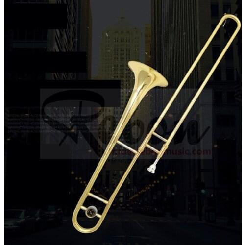 Weifang Rebon Cheap Bb key Slide plated gold Tenor Trombone