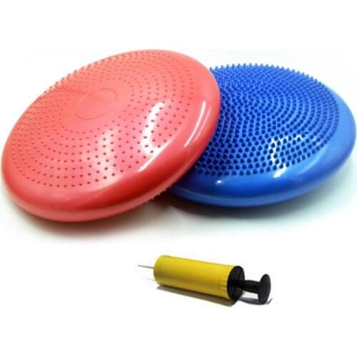 Yoga Balance Cushion With Air Pump Newest 1pc Point Massage Ball Stress Relief Foot Back Body Muscle Massage Cushion Mat