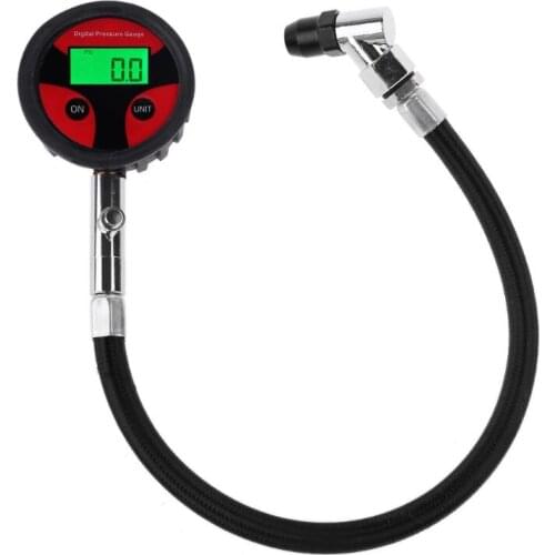LCD Digital Tire Air Pressure Gauge 200 PSI High Accuracy Pressure Monitoring Tools Tester for Car Motorcycle Bicycle RV