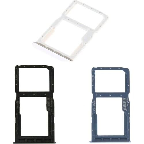 10pcs/lot OEM Dual SIM Card Tray Holder Replacement for Huawei P30 Lite phone Silver Blue Black Color
