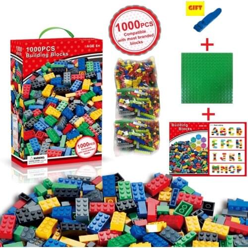 1000Pcs Small particles Building Blocks Educational Toy DIY Building Blocks Compatible Legouo Childrens Educational Toys gift
