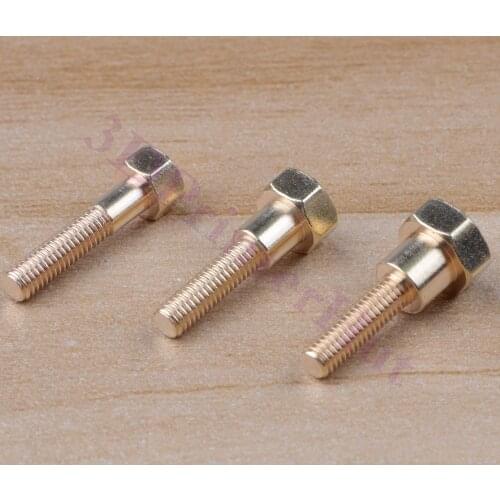 12pcs Delta 3D Printer Parts Kossel Rostock m3 Hanging fixed screw used Between m3 m4 m5 Joints Bearing and Fish Eye Effector