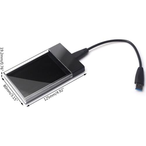 2.5 Inch USB 3.0 SSD Hard Drive Disk Box High Speed External HDD Enclosure Case 203B