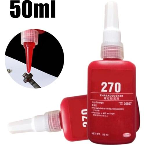 2 Bottle 270 50ml High Strength Glue Threadlocker Anaerobic Adhesive Glue Screw Thread Locker Thread Locking Adhesive
