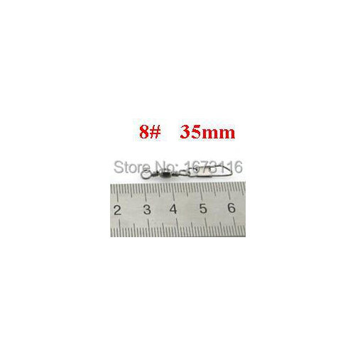 2020NEW fishing lure tackles white nikle barrel swivels with safely snap 8#and 2A 2000pcs copper swivel