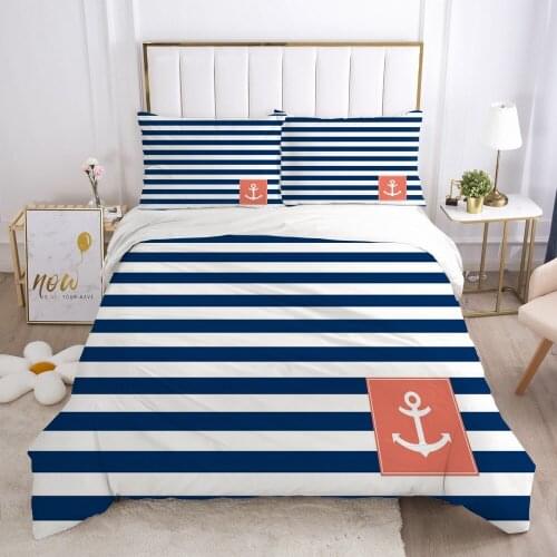 3D Duvet Cover Set Bedding Sets Bedding Bag Quilt Covers Pillow Case Double Single Full Twin Size Sea Bedclothes