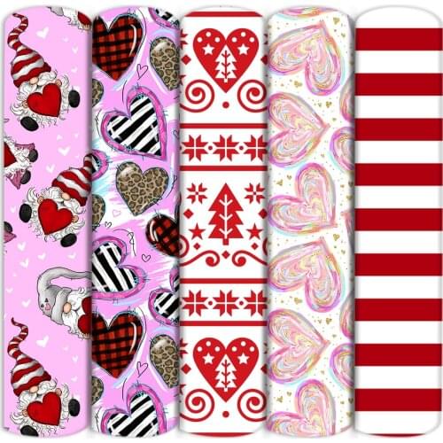 50*145cm Valentine Gnome Heart Love Polyester Cotton Material Fabric Patchwork Tissue Sewing Quilting Needlework DIY,c20593