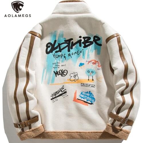 Aolamegs Men's Suede Jackets