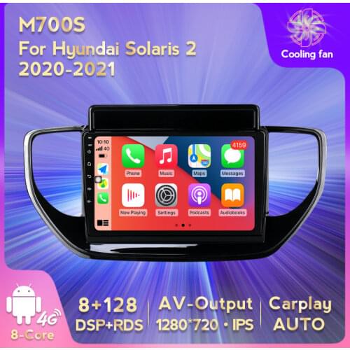 Android11 GPS 2din Navigation Car Multimedia Player for Hyundai Solaris Accent 2 II 2020 2021 Carplay Auto Radio IPS Screen Unit