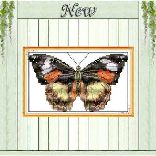 Butterfly flower home decor painting counted printed on canvas DMC 14CT 11CT Chinese Cross Stitch Needlework Set Embroider kits