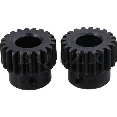 BQLZR 2pcs 20 Teeth Steel 10mm Hole Diameter Motor Metal Gear Wheel For Hardware