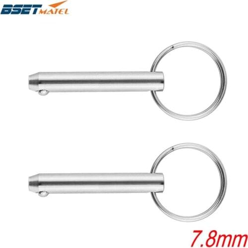 2PCS 7.8*51mm BSET MATEL Marine Grade 316 Stainless Steel 5/16 inch Quick Release Ball Pin for Boat Bimini Top Deck Hinge