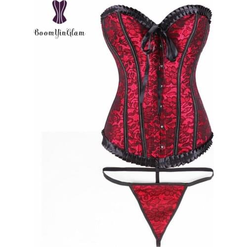 Black Lace Overlay Bowknot Floral Women Bustier Sexy Shaper Body Shapewear Costumes Pleated Corset 898