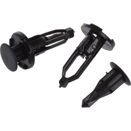 HHTL-10 pieces Car Extendable screw rivet plastic black hole 9 mm