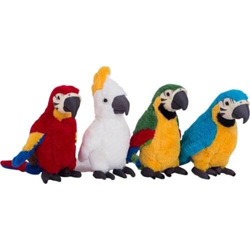 25cm simulation plush parrot bird plush stuffed doll children toy decoration simulation plush toy children Christmas party gift