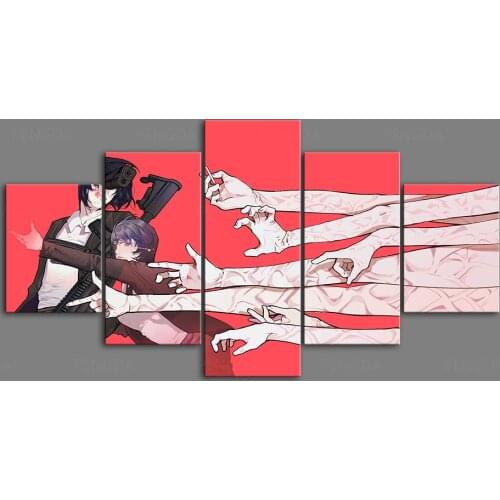 HD Home Decoration Anime Canvas Chainsaw Man Prints Painting Poster Wall Modern Art Modular Pictures Bedside Background Frame