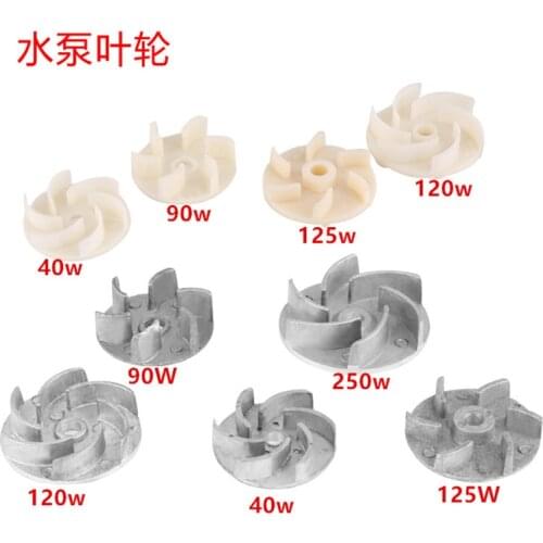 Machine Tool Cooling Water Pump Blade Wheel 40w90w120w125w250w Impeller Oil Pump Aluminum Blade Electric Pump Plastic Blades